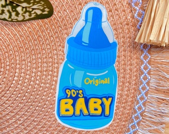 90's Baby Bottle Pop Sticker | Retro sticker | 90s baby aesthetic | y2k candy sticker | nostalgic, cartoons, Throwback sticker, Waterproof