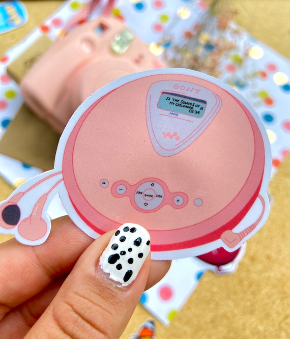 The Sounds of Childhood Sticker | CD Player Sticker | Sony Walkman inspired sticker | Retro sticker | Nostalgia, 90s baby, childhood, y2k