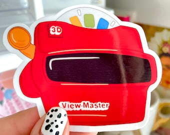 3-D ViewMaster Sticker | Retro Vintage Toy Sticker | Childhood Toy Sticker | ViewFinder, 90s baby, 90s aesthetic, 2000s, 80s baby, Nostalgia