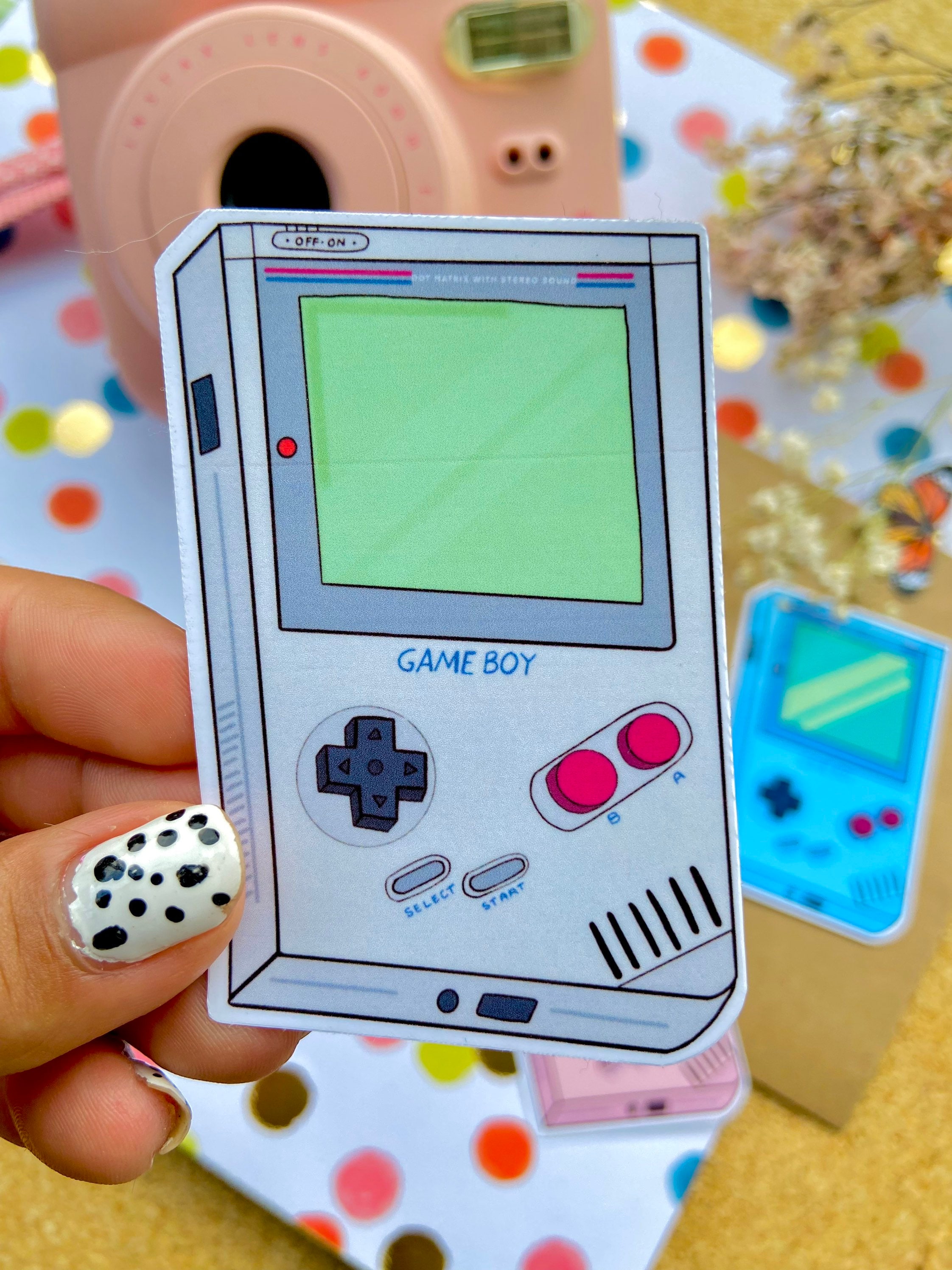Custom Gameboy Color Sticker Retro Gameboy Sticker | Gameboy Advanced-inspired Vintage Toy Sticker ...