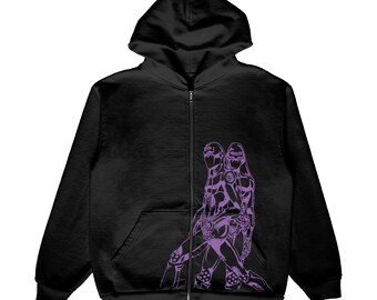 black zip up jackets