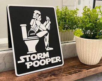 StormPooper Bathroom Sign
