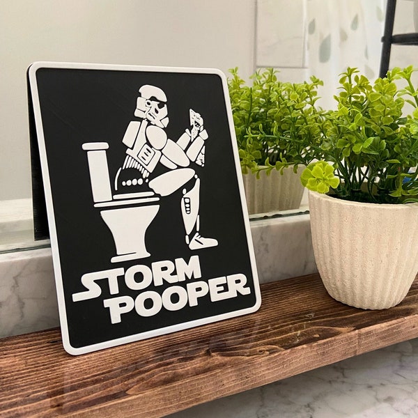 StormPooper Bathroom Sign