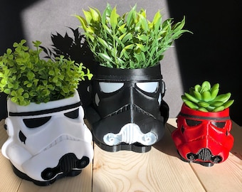 Stormtrooper Planter | Star Wars Inspired Desk Decor