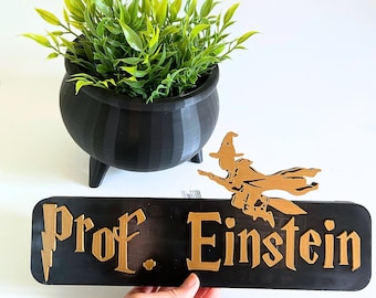 Personalized Wizard Name Plate | Teacher Gift | Librarian Gift | Name Plate
