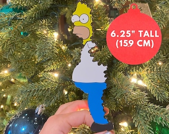 Homer Simpson Christmas Ornament | Bush meme | Large size