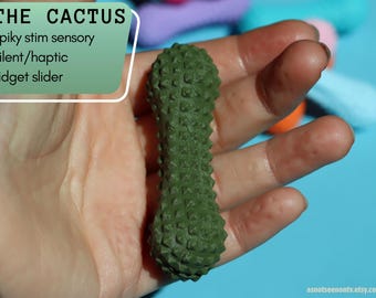 Cactus Fidget Slider - Discreet Sensory Pain Stim Toy, ADHD, ASMR