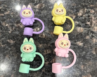 BACK IN STOCK! Ready to ship! Christmas Gift Stocking Stuffer Labubu Straw Toppers