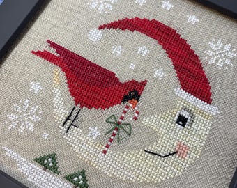 Stitches by Ethel “Christmas Moon”  • Cross Stitch Digital Download Pattern
