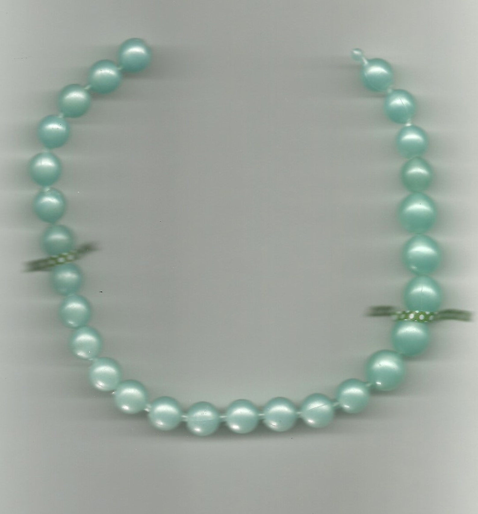 Vintage Aqua Blue Pop Beads Etsy