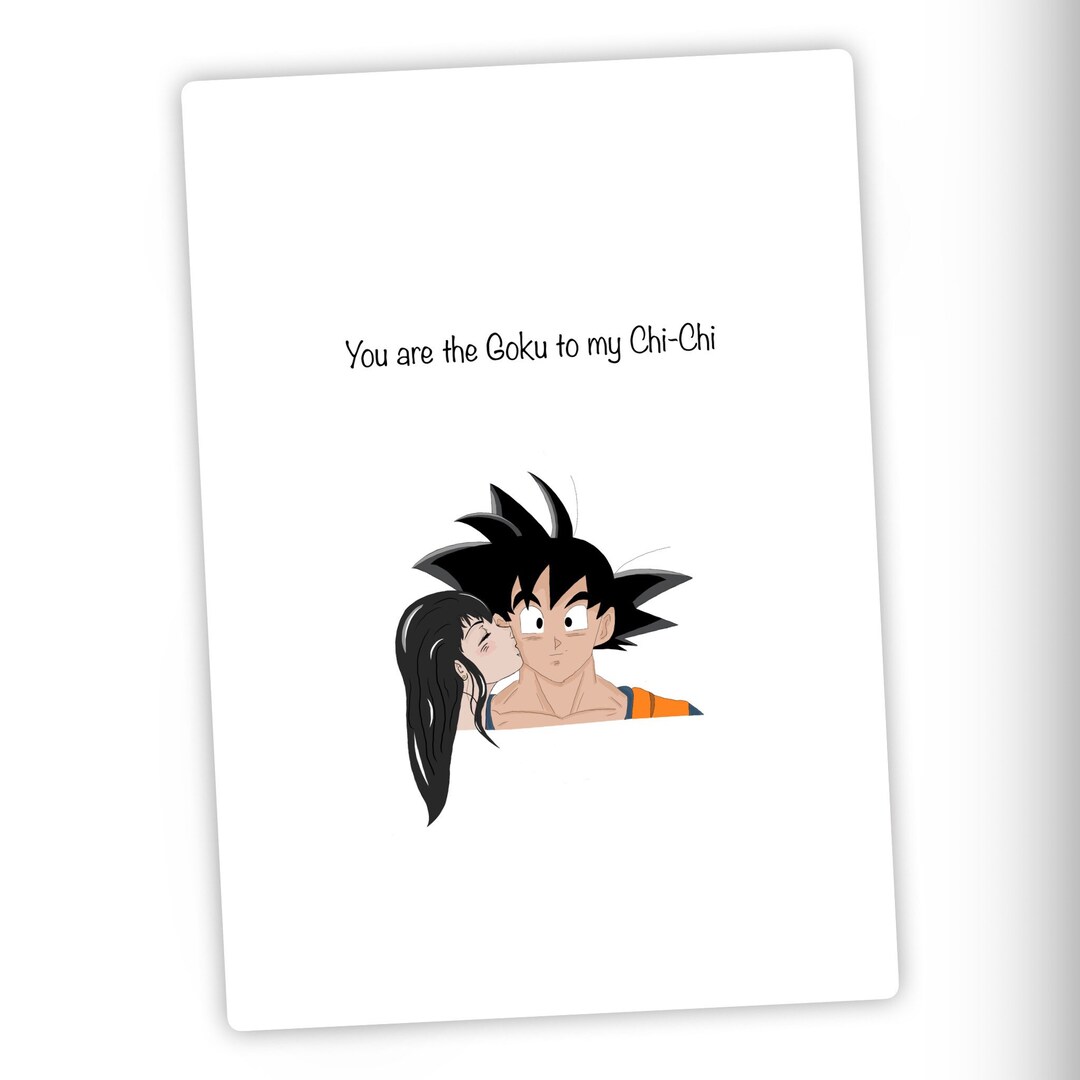 Dragon Ball Z Inspired Love Card - Etsy