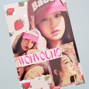 Ive Photo Collage Print - After Like - Official Photobook Upcycled Liz Leeseo Wooyoung Rei Gaeul Yujin Love Dive