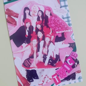Twice Photo Collage Print Strategy Postcard/Poster Official Photobook Nayeon Jeongyeon Momo Sana Jihyo Mina Dahyun Chaeyoung Tzuyu