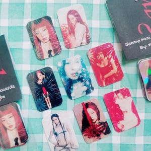 Black Pink Jennie Mini Holographic Photocards - Fanmade  Pink Venom Jennie Jisoo Rose Lisa Shut Down Typa Girl Blink Gift