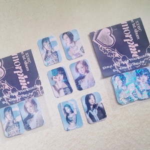 Stayc Gelato Factory Metamorphic Mini Holographic Photocards - Fanmade - Seeun Sieun J Yoon Sumin Isa Switch Gifts Kawaii Fandom Fanmade