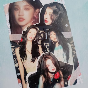G)I-dle Photo Collage Print I Feel Postcard Poster Official Photobook Yuqi Miyeon Minnie Soyeon Shuhua Allergy Queencard Tomboy Gidle Klaxon