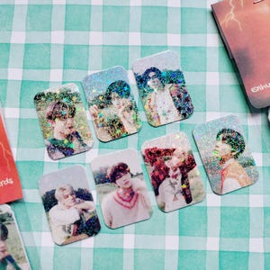 Enhypen Dark Blood Orange Blood Mini Holographic Photocards - Fanmade - Jake Jay Heesung Ni-ki Sunoo Jungwon Sunghoon OT7 - Bite Me Engene