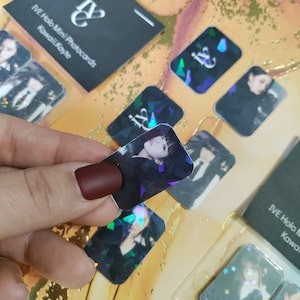 Ive Mini Holographic Photocards - Fanmade - Wonyoung Rei Yujin Liz Leeseo Gaeul - Kitch Love Dive Eleven Kawaii PCs