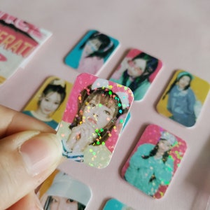 Twice Once 4th Generation Mini Holographic Photocards - Fanmade - Nayeon Jeongyeon Momo Sana Jihyo Mina Dahyun Chaeyoung Tzuyu Cute
