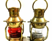 Anchor Oil Lamp, Nautical Maritime Ship Lantern, Home Office Decor gift Vintage Replica