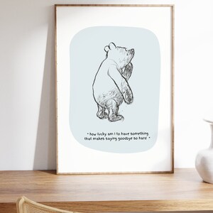 Modern Pooh Graphics Modern Winnie-the-pooh Toddler Room Wall Décor Nursery Prints Set 4 ...