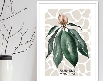 Fun botanical wall decor art for nursery or children's room. Botanical wall art sold separately and in value art sets. Available in 3 sizes.
