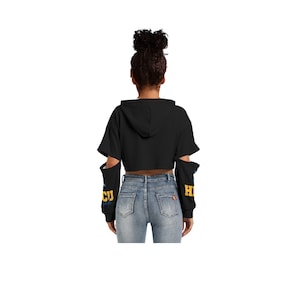 North Carolina A&T Heavy Fleece Hoodie With Hollow Out Sleeve-At Least Order 1 Size Up bild 4