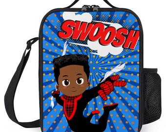 Black spiderman lunch box Clearance