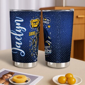 North Carolina A&T Custom 20OZ Tumbler With Sliding Lid image 3