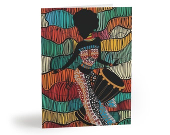 African Woman Greeting cards (8, 16, and 24 pcs)