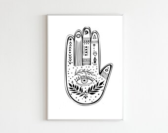 Hamsa Hand Printable Etsy