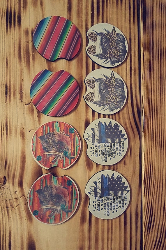 Custom car coasters Etsy