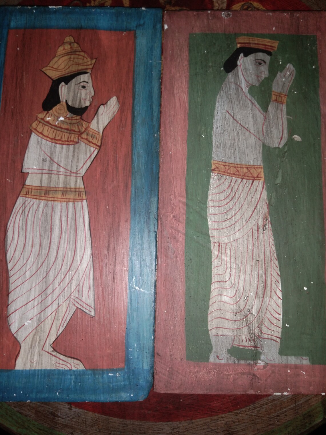 Antique Art Sri lanka ancient temple art Vintage art | Etsy