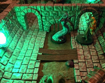 Sewer Tiles Starter Set SMALL - Magnet or Clip together - 24 tiles - 3D Print, DnD, D&D, TTG, RPG, Dungeon Terrain