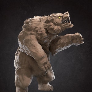 Wild Bear Mini - Impressão 3D - Resina 6k - DND - TTG