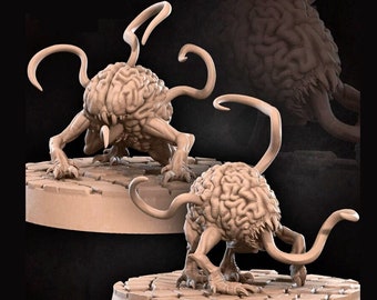Intellekt Verschlinger Minis - 2 Variationen - 3D Druck - 7k Resin, DnD, D&D, TTG, RPG, Aberration