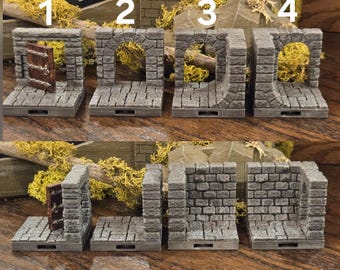 Expansion Sewer Tiles - Corners, Walls, Floors, Flooded. Add-on Tiles for Sewer Tiles (V2 New Style). Magnet or Clip Together. D&D DnD