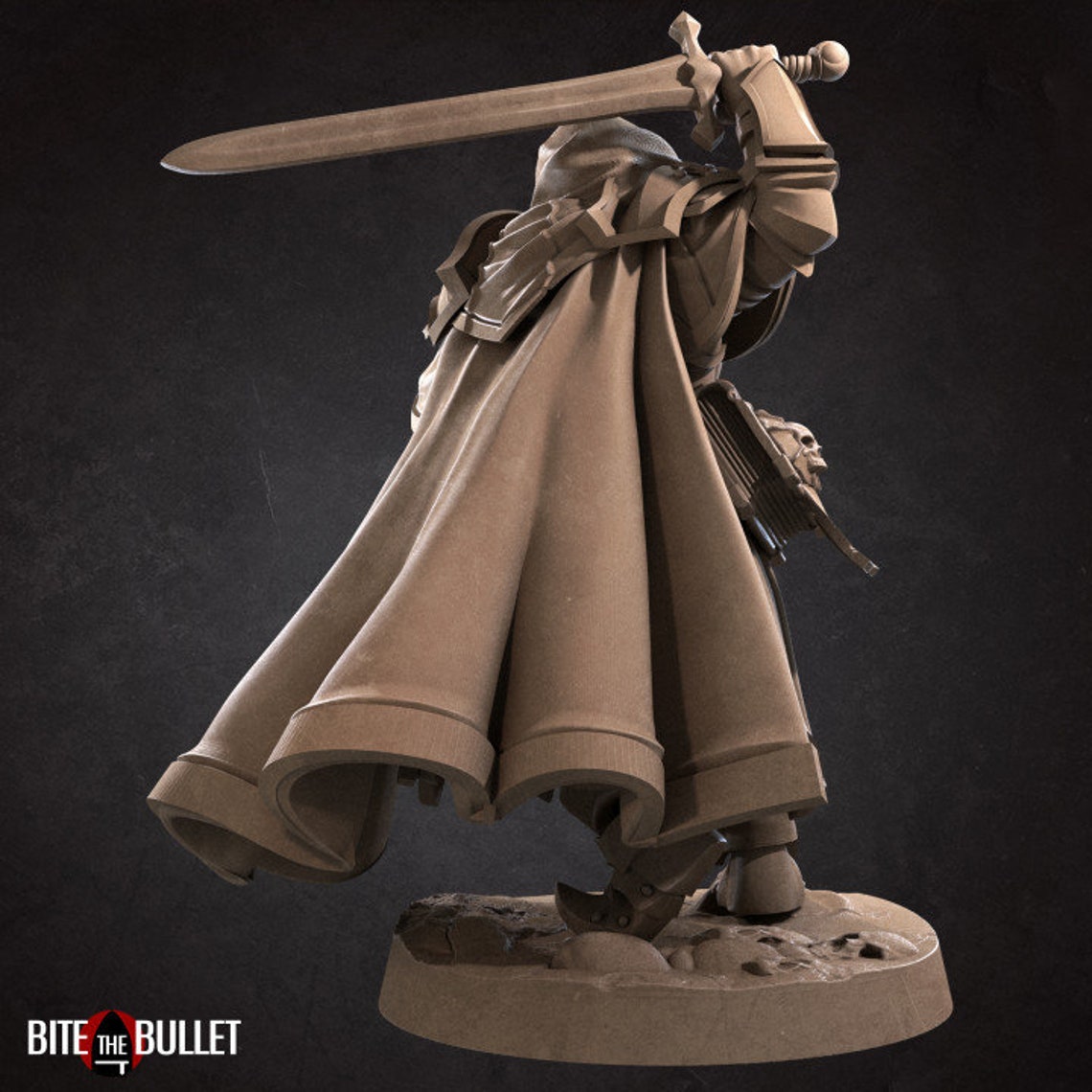 Male Fighter Mini 3D Print 4k Resin DND D&amp;D TTG RPG | Etsy