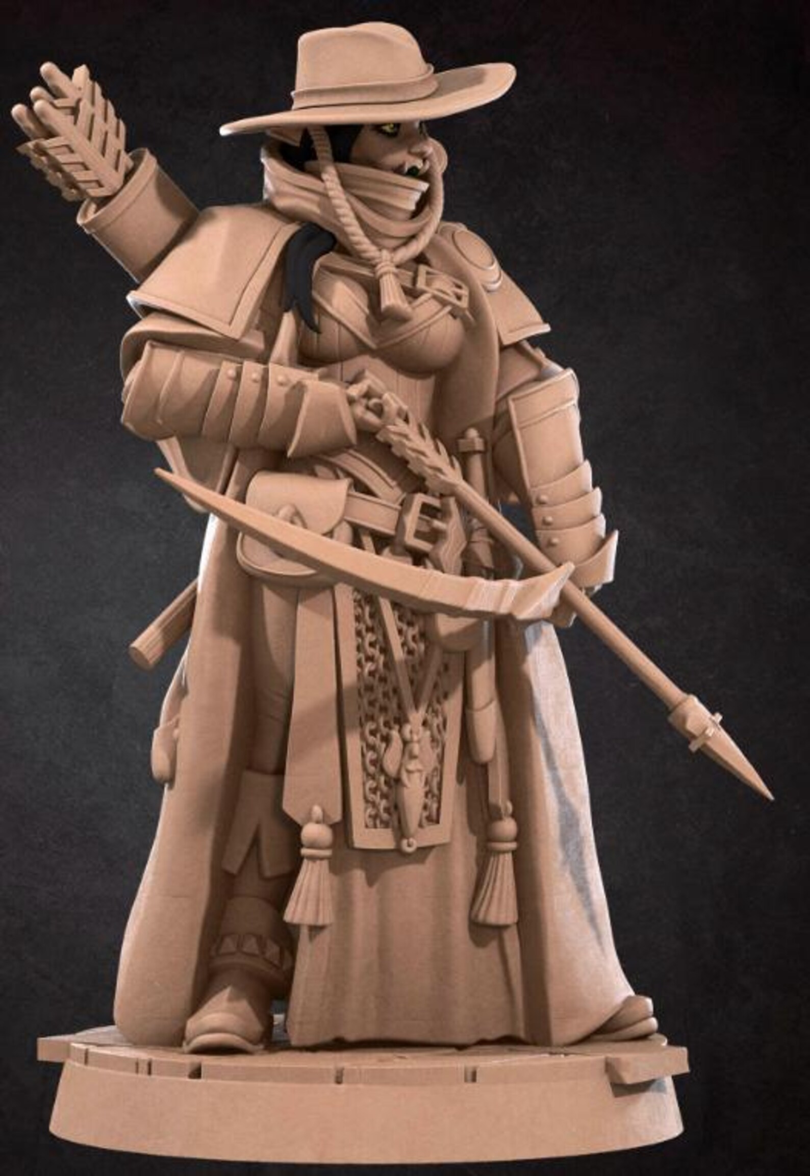 Orc Ranger 3d Model Half-orc Ranger Vindicator Mini , 3D Print - 7k Resin, Dnd, D&D, Ttg ...