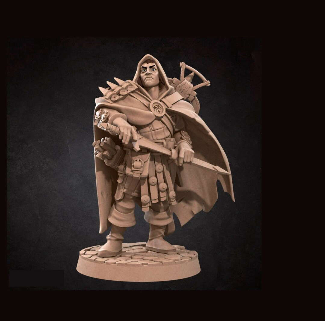 Dnd Ranger Mini Ranger Mini - 3D Print - 7k Resin, Dnd, D&D, TTG, RPG, Rogue, Fighter ...
