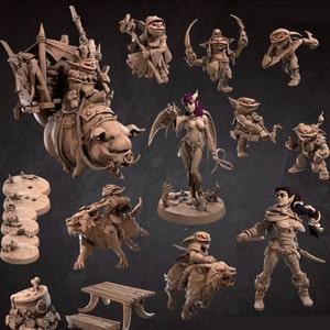 Custom Mini - 3D Print - 6k Resin Printing - DnD, D&D, RPG, TTG, Druid, Fighter, Cleric, Paladin, Rogue, Sorcerer, Hero Forge Miniatures