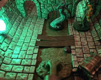 V1 Sewer (Old Style) Tiles Starter Set SMALL - Magnet or Clip together - 3D Print, DnD, D&D, TTG, RPG, Dungeon Terrain