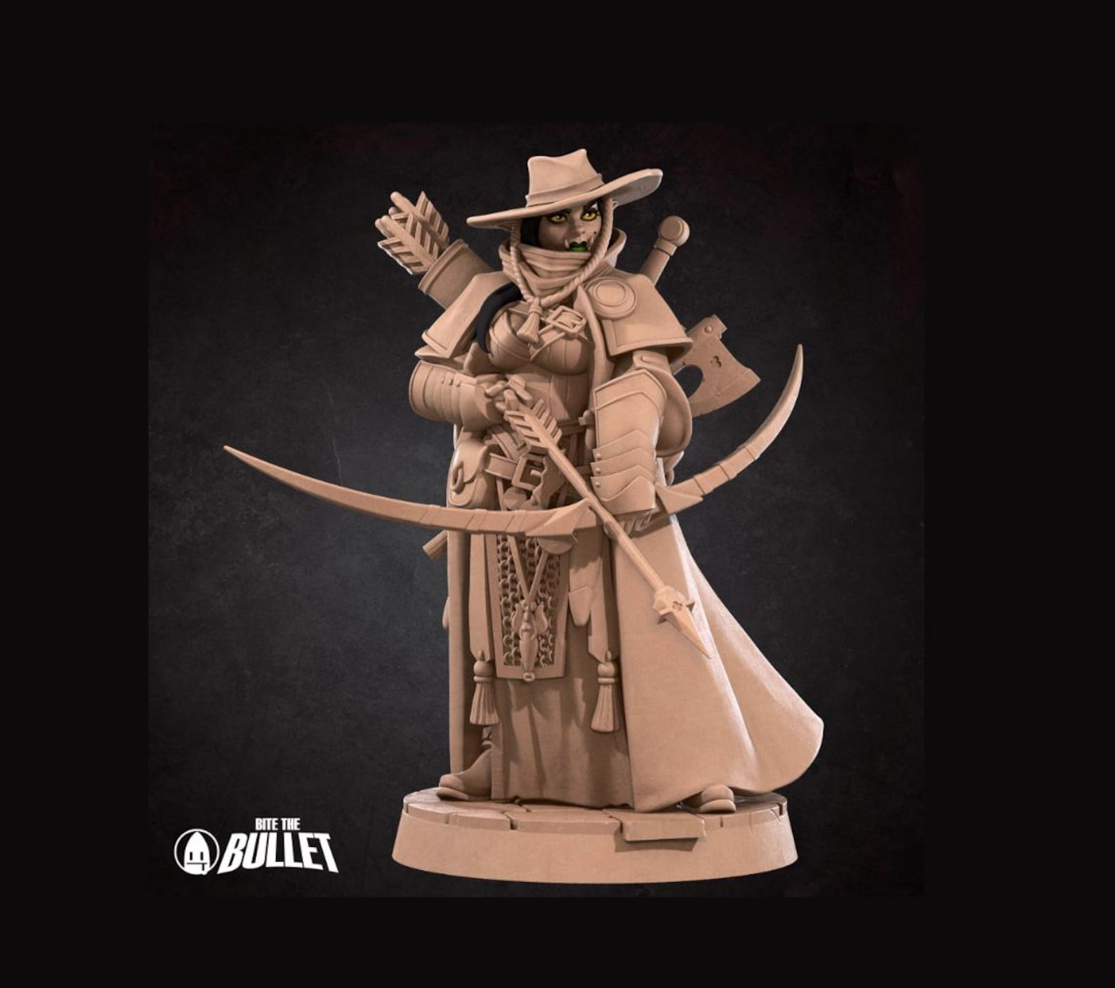 Orc Ranger 3d Model Half-orc Ranger Vindicator Mini , 3D Print - 7k Resin, Dnd, D&D, Ttg ...