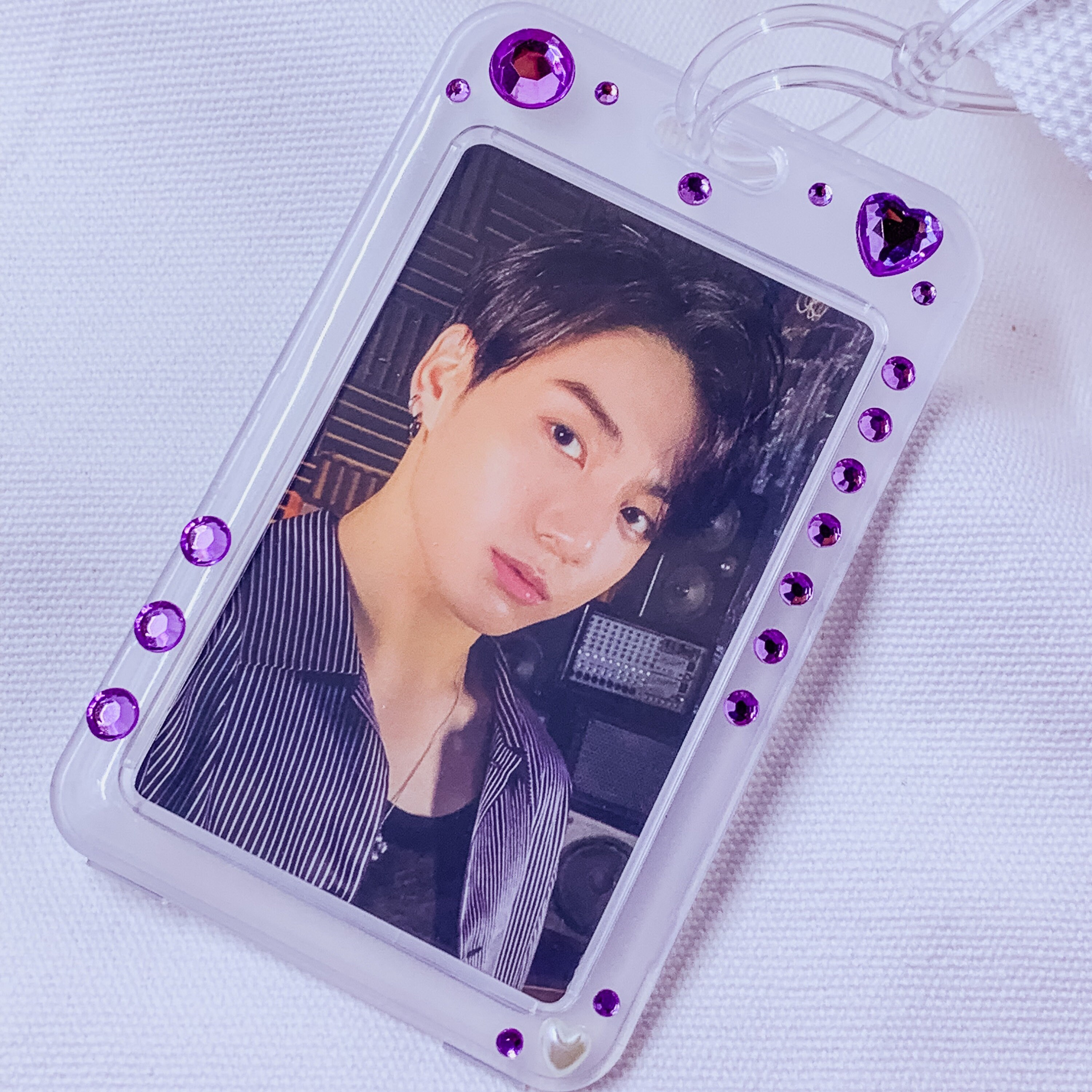 Cute KPOP Photocard Keychain Protector BTS Photocard Holder Etsy