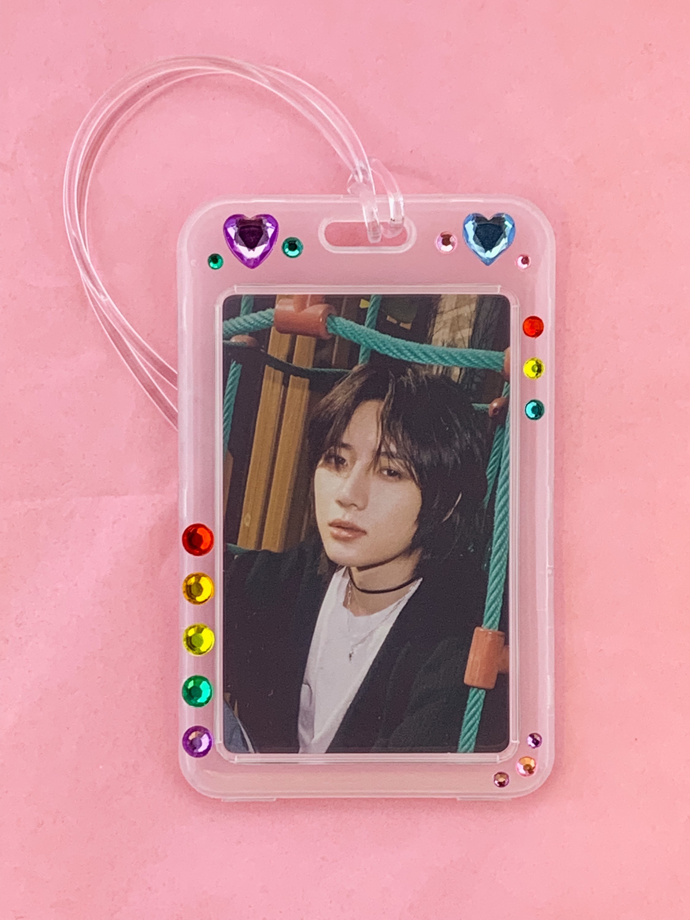 Cute KPOP Photocard Keychain Protector BTS Photocard Holder Etsy