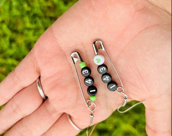Stray Kids| Case 143| [skz] safety pin earrings, earrings, safety pin earrings, kpop earrings, kpop jewelry, case 143