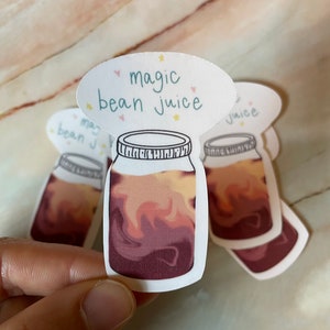 Magic bean juice sticker
