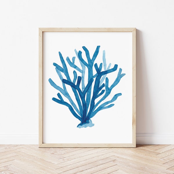 Coral Wall Art Etsy
