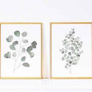 Eucalyptus Wall Art, Eucalyptus Art Print, Minimalist, Green, Home Decor, Plant Wall Art, Wall Decor, Minimalist Wall Art, Bedroom Wall Art image 5