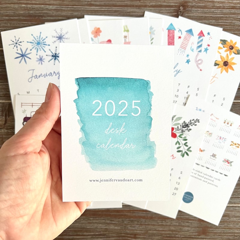 Small 2025 Desk Calendar - Etsy